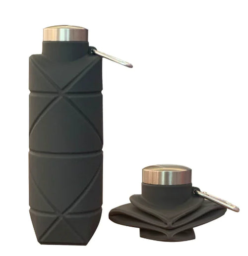 Collapsible BPA-Free Silicone Water Bottle 25oz