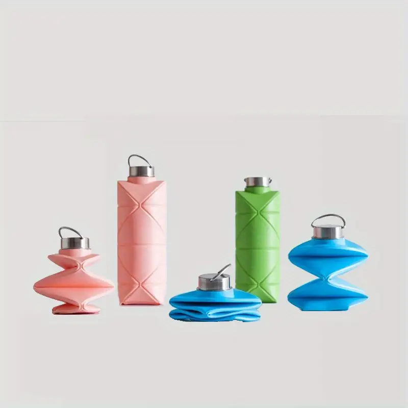 Collapsible BPA-Free Silicone Water Bottle 25oz