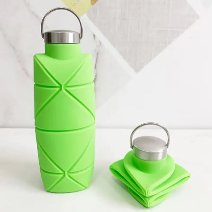 Collapsible BPA-Free Silicone Water Bottle 25oz